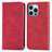 Funda de Cuero Cartera con Soporte Carcasa H30 para Apple iPhone 14 Pro Max Rojo
