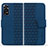 Funda de Cuero Cartera con Soporte Carcasa HF1 para Xiaomi Redmi Note 11 Pro 4G Azul