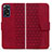 Funda de Cuero Cartera con Soporte Carcasa HF1 para Xiaomi Redmi Note 11 Pro 4G Rojo