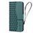 Funda de Cuero Cartera con Soporte Carcasa HF2 para Apple iPhone 14 Pro Verde