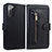 Funda de Cuero Cartera con Soporte Carcasa JDK para Samsung Galaxy Note 20 5G Negro