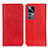 Funda de Cuero Cartera con Soporte Carcasa K01Z para Xiaomi Mi 12T Pro 5G Rojo