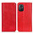 Funda de Cuero Cartera con Soporte Carcasa K01Z para Xiaomi Poco M4 5G Rojo