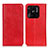 Funda de Cuero Cartera con Soporte Carcasa K01Z para Xiaomi Redmi 10 Power Rojo