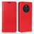 Funda de Cuero Cartera con Soporte Carcasa K02 para Huawei Mate 40 Pro Rojo