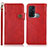 Funda de Cuero Cartera con Soporte Carcasa K03Z para Oppo Reno5 A Rojo