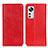 Funda de Cuero Cartera con Soporte Carcasa K03Z para Xiaomi Mi 12 Lite 5G Rojo