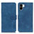 Funda de Cuero Cartera con Soporte Carcasa K03Z para Xiaomi Poco C50 Azul