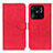 Funda de Cuero Cartera con Soporte Carcasa K03Z para Xiaomi Redmi 10 India Rojo
