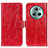 Funda de Cuero Cartera con Soporte Carcasa K04Z para Huawei Honor Magic5 Pro 5G Rojo