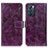 Funda de Cuero Cartera con Soporte Carcasa K04Z para Oppo Reno6 5G Morado