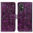 Funda de Cuero Cartera con Soporte Carcasa K04Z para Xiaomi Redmi 11 Prime 4G Morado