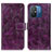 Funda de Cuero Cartera con Soporte Carcasa K04Z para Xiaomi Redmi 12C 4G Morado