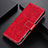 Funda de Cuero Cartera con Soporte Carcasa K04Z para Xiaomi Redmi 9T 4G Rojo