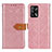 Funda de Cuero Cartera con Soporte Carcasa K05Z para Oppo A74 4G Rosa