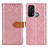 Funda de Cuero Cartera con Soporte Carcasa K05Z para Oppo Reno5 A Rosa