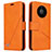 Funda de Cuero Cartera con Soporte Carcasa K06 para Huawei Mate 40 Pro Naranja