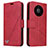 Funda de Cuero Cartera con Soporte Carcasa K06 para Huawei Mate 40E Pro 5G Rojo