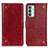 Funda de Cuero Cartera con Soporte Carcasa K06Z para Samsung Galaxy F13 4G Rojo