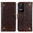 Funda de Cuero Cartera con Soporte Carcasa K06Z para Xiaomi Poco F4 5G Marron