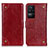 Funda de Cuero Cartera con Soporte Carcasa K06Z para Xiaomi Poco F4 5G Rojo