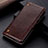 Funda de Cuero Cartera con Soporte Carcasa K06Z para Xiaomi Redmi 9T 4G Marron