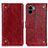 Funda de Cuero Cartera con Soporte Carcasa K06Z para Xiaomi Redmi A1 Plus Rojo