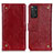 Funda de Cuero Cartera con Soporte Carcasa K06Z para Xiaomi Redmi Note 11 4G (2022) Rojo