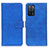 Funda de Cuero Cartera con Soporte Carcasa K07Z para Oppo A53s 5G Azul