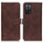 Funda de Cuero Cartera con Soporte Carcasa K07Z para Oppo A53s 5G Marron