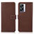 Funda de Cuero Cartera con Soporte Carcasa K07Z para Oppo A57 5G Marron