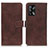 Funda de Cuero Cartera con Soporte Carcasa K07Z para Oppo A74 4G Marron