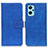 Funda de Cuero Cartera con Soporte Carcasa K07Z para Oppo A96 4G Azul