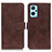 Funda de Cuero Cartera con Soporte Carcasa K07Z para Oppo A96 4G Marron