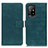 Funda de Cuero Cartera con Soporte Carcasa K07Z para Oppo F19 Pro+ Plus 5G Verde