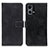 Funda de Cuero Cartera con Soporte Carcasa K07Z para Oppo F21s Pro 4G Negro