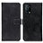 Funda de Cuero Cartera con Soporte Carcasa K07Z para Oppo K9 5G Negro