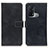 Funda de Cuero Cartera con Soporte Carcasa K07Z para Oppo Reno5 A Negro