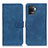 Funda de Cuero Cartera con Soporte Carcasa K09Z para Oppo F19 Pro Azul