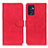 Funda de Cuero Cartera con Soporte Carcasa K09Z para Oppo Reno7 5G Rojo