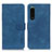 Funda de Cuero Cartera con Soporte Carcasa K09Z para Sony Xperia 5 III Azul