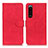 Funda de Cuero Cartera con Soporte Carcasa K09Z para Sony Xperia 5 III Rojo
