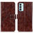 Funda de Cuero Cartera con Soporte Carcasa KZ04 para Samsung Galaxy M23 5G Marron