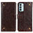 Funda de Cuero Cartera con Soporte Carcasa KZ06 para Samsung Galaxy F23 5G Marron