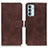 Funda de Cuero Cartera con Soporte Carcasa KZ07 para Samsung Galaxy M23 5G Marron