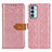 Funda de Cuero Cartera con Soporte Carcasa KZ5 para Samsung Galaxy M23 5G Rosa