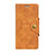 Funda de Cuero Cartera con Soporte Carcasa L01 para Alcatel 3 Naranja