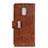 Funda de Cuero Cartera con Soporte Carcasa L01 para Asus ZenFone V500KL Marron