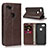 Funda de Cuero Cartera con Soporte Carcasa L01 para Google Pixel 3a XL Marron