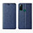 Funda de Cuero Cartera con Soporte Carcasa L01 para Huawei Honor Play4T Azul